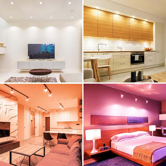 Lepro GU10 Smart LED Bulb – RGB & Warm to Cool White Dimmable, Color Changing, Alexa & Google Home Compatible, 4.5W=50W, Pack of 4 (2.4GHz WiFi)