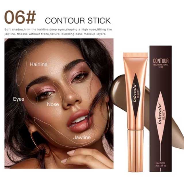 Liquid Blush & Cream Blush Stick – Silky Long-Wearing Blusher Wand for Cheeks | Pink Highlighter & Contour Makeup for Mature Skin