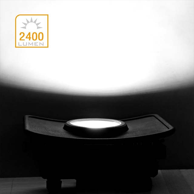 Livarno Lux 2400 Lumen 30W LED Construction Spotlight – Waterproof IPX4 Work Light with Stand for Indoor & Outdoor Use