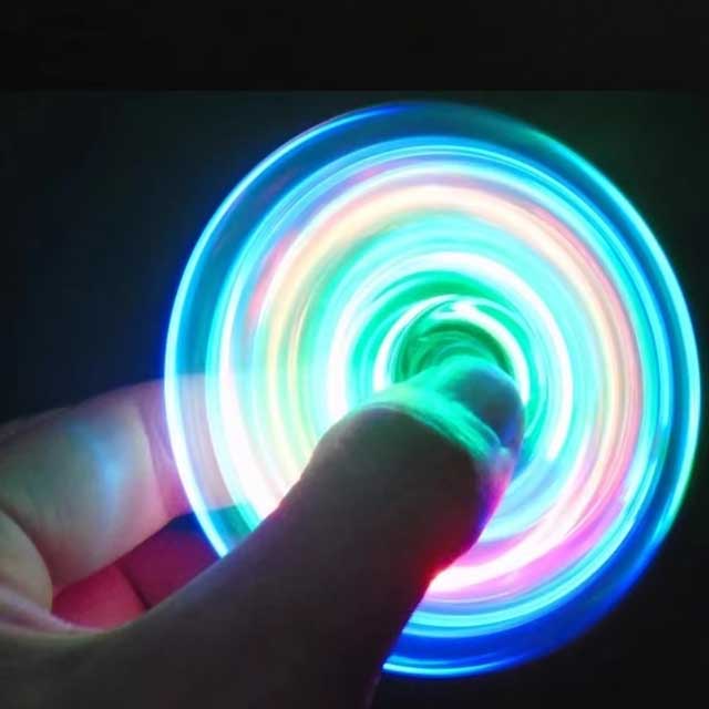 Luminous Fidget Gyroscope – EDC Decompression Toy for Adults, Desk Entertainment & Stress Relief