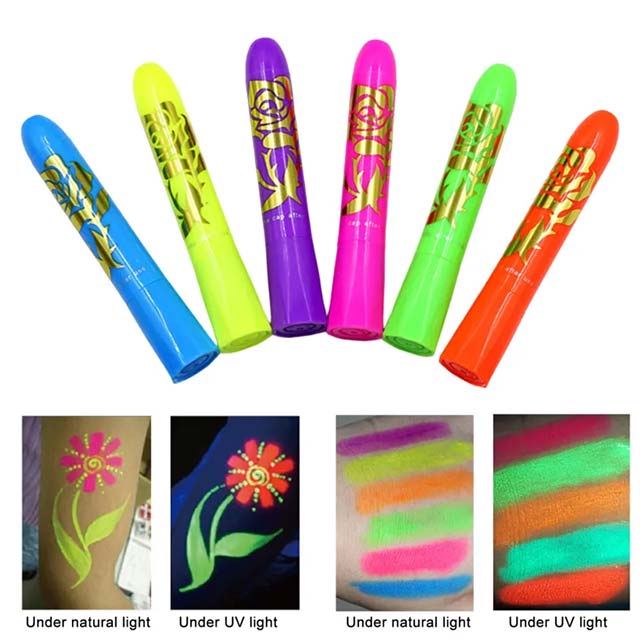 Luminous Water-Based Body Paint Crayon – Stunning Visual Effects for Vibrant & Safe Body Art
