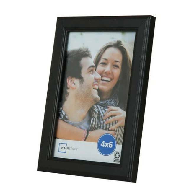 Mainstays 4x6 Black Picture Frame – Sleek Photo Display & Home Decor Accent