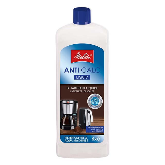 Melitta Anti Calc Liquid Descaler – Powerful Limescale Remover for Filter Coffee Machines & Kettles