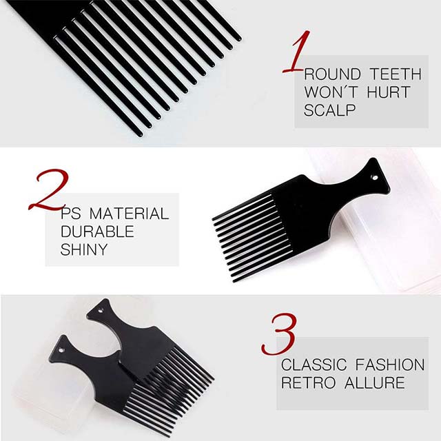 Men's Retro Oil Head Styling Comb – Premium 1-Piece Hair Comb for Slicked-Back, Undercut, Mohican, Fauxhawk & Quiff Hairstyles