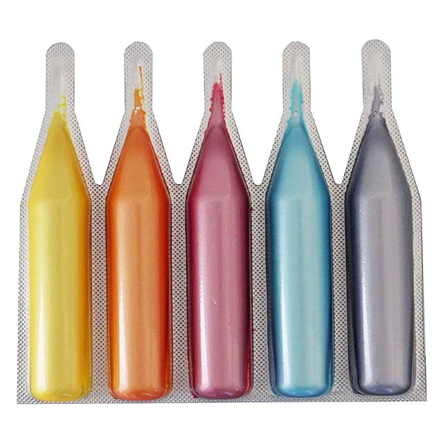 Metma B038 Egg Dye Kit – 5 Pack Vibrant Dye Tablets (Yellow, Orange, Red, Blue & Purple) with Glove for Perfect Easter Eggs