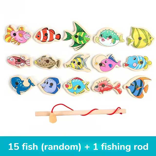 Montessori Wooden Magnetic Fishing Toy – Educational Marine Life Game for Kids & Toddlers