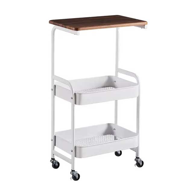 Multi-Layer Mobile Storage Rack – Floor-Standing Trolley with Wheels for Bathroom, Kitchen & Living Room