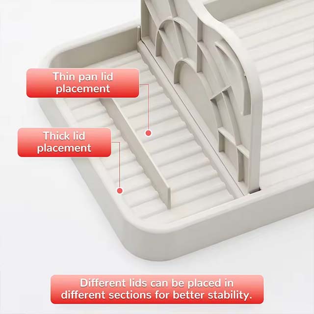 Multifunctional Pot Lid & Spoon Holder – Stand Rack for Spatula, Soup Spoon & Kitchen Storage