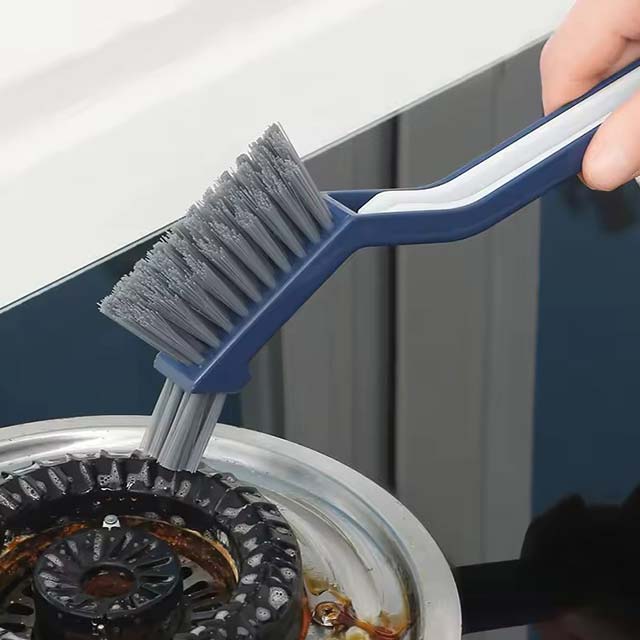 Multipurpose Bathroom & Kitchen Cleaning Brush - Tile Floor Gap, Window Groove, and Wall Corner Hand Brush for Household Use