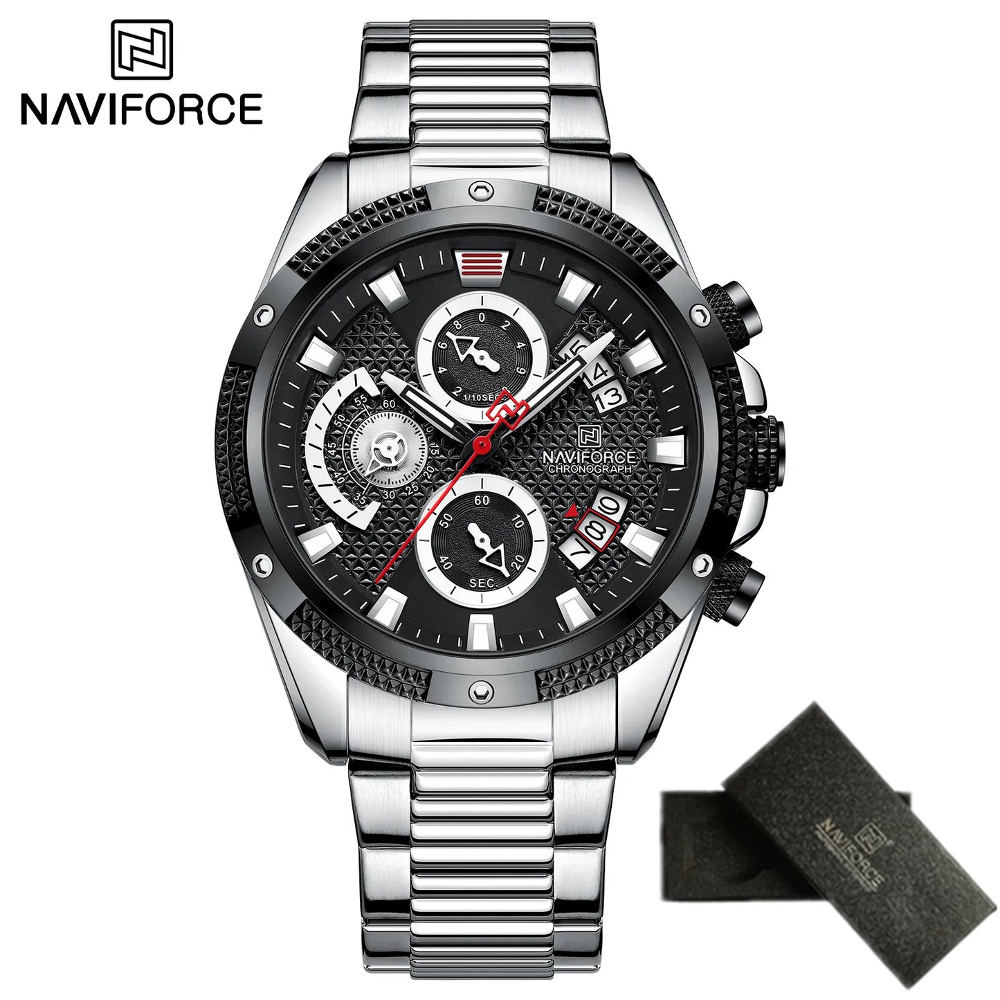NAVIFORCE Men Luxury Chronograph Quartz Watch 2022 Waterproof Date Stainless Steel Sport Luminous Fashion Gold Black.jpg .jpg 1