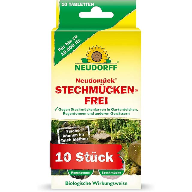 NEUDORFF Neudomueck Mosquito-Free Tablets – 10 Count Insect Repellent for Effective Outdoor Mosquito Control