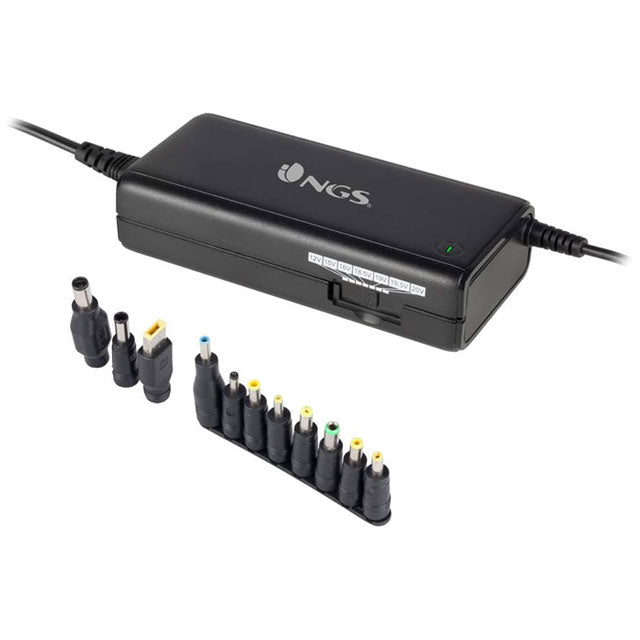 NGS Ban 90W Universal Laptop Charger with 11 Adapters | Manual Charger for HP, Dell, ASUS, Lenovo, Acer
