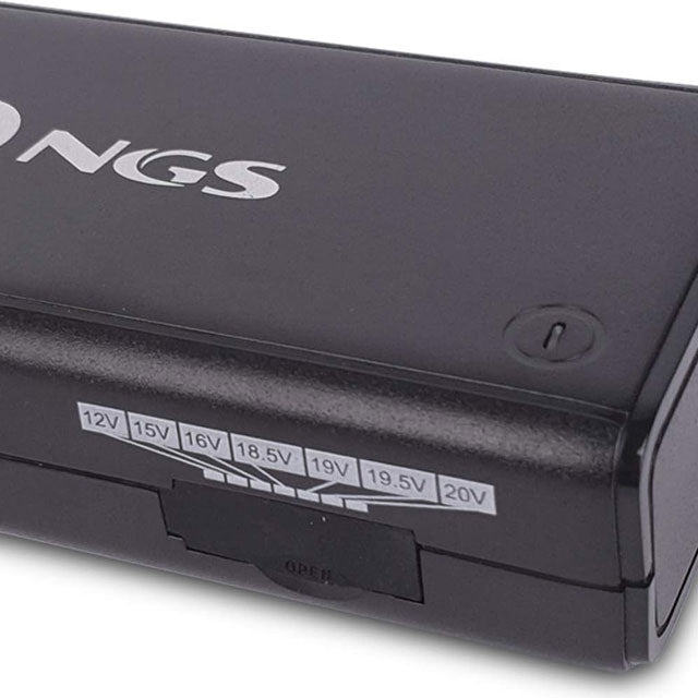 NGS Ban 90W Universal Laptop Charger with 11 Adapters | Manual Charger for HP, Dell, ASUS, Lenovo, Acer