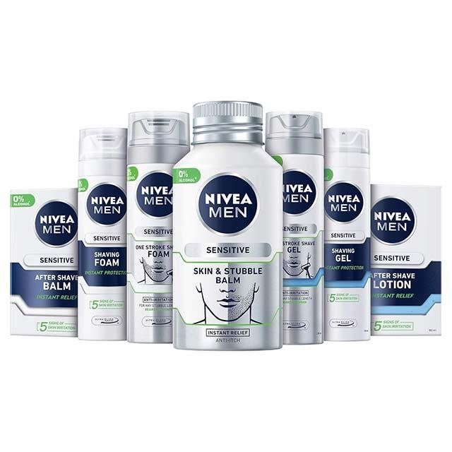 NIVEA MEN Sensitive Shaving Gel 200 ml – Smooth & Gentle Shave for Sensitive Skin