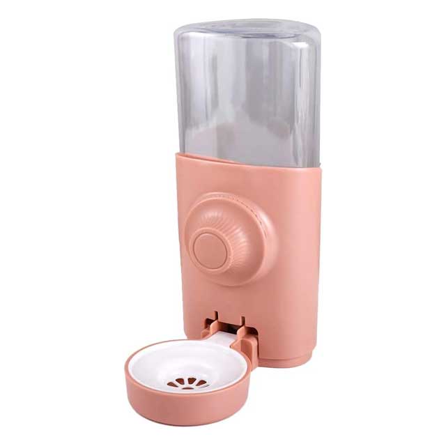 No Drip Automatic Pink Rabbit Water Feeder & Hamster Drinker – Hanging Water Dispenser for Bunnies, Guinea Pigs & Small Animals