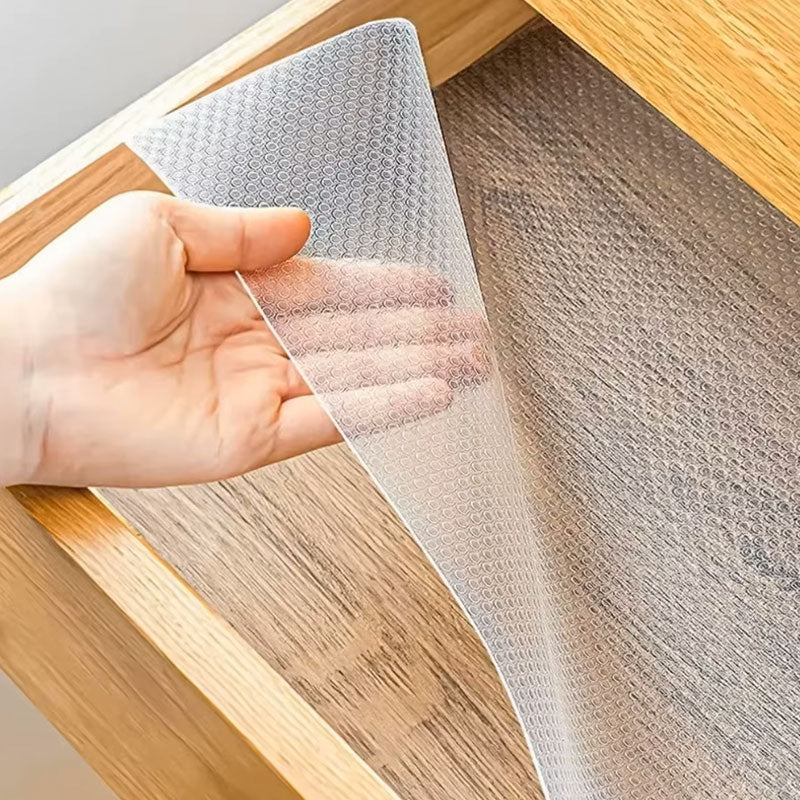 30*150CM Non-Slip Shelf & Drawer Liner – Waterproof Oil-Proof Cabinet Mat & Non-Adhesive Closet Table Pad (30/60cm x 1.5/5M)