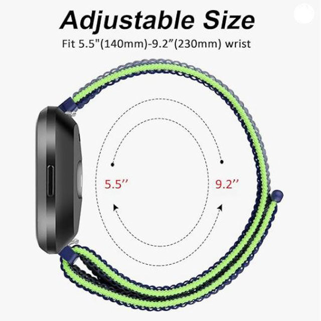 Nylon Strap Replacement for Fitbit Versa 2 & Versa – Removable Sport Belt for Men & Women (Watch Not Included)