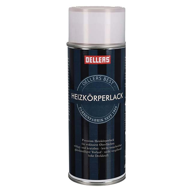 OELLERS Premium Radiator Spray Paint – Pure White (Approx. RAL 9010) with Enhanced Anti-Yellowing Protection for Exclusive Surfaces