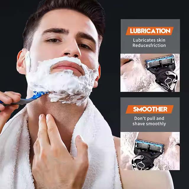 OEM SADOER Private Label Men's Beard & Skin Care Mousse - Cool Smoothing & Hair Removal Face Cleanser for Men