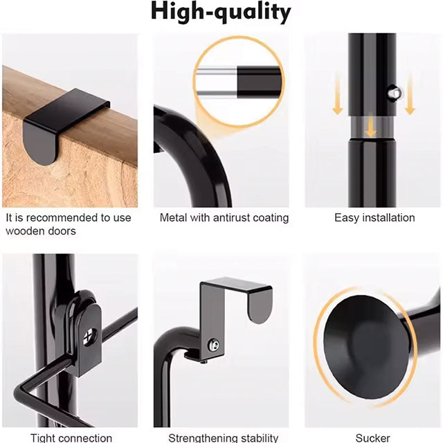 Over Door Hanging Organizer – Wall-Mounted Storage Rack with Clear Window for Clothes, Toys & Sundries | Bathroom & Nursery Organizer