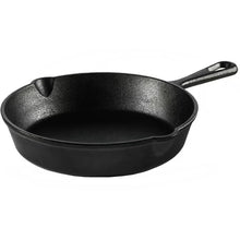 26cm Pre-Seasoned Cast Iron Skillet | Durable Non-Stick Frying Pan | Outdoor Camping & Indoor Kitchen Cookware
