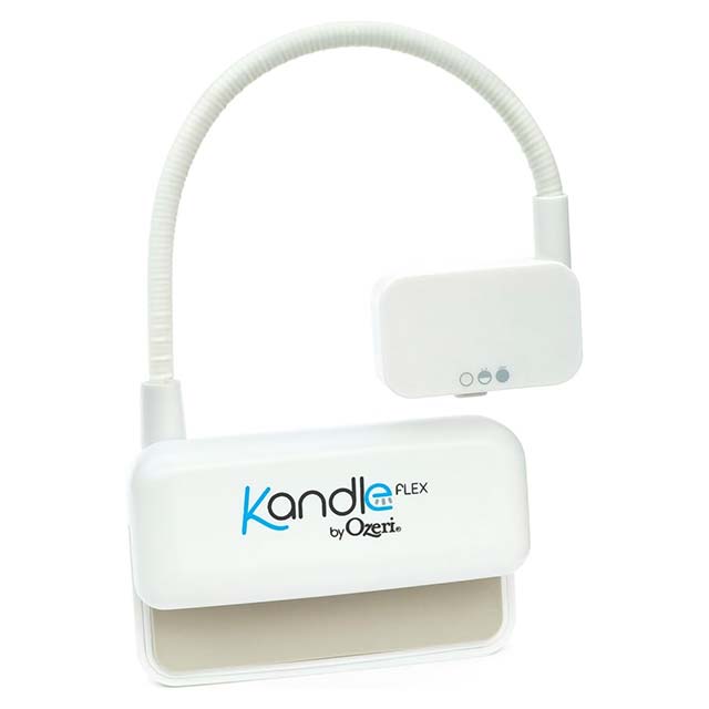 Ozeri Kafa LED Reading Light - Compact Clip-On Book Light for Books & eReaders, White