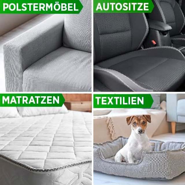 PRINOX® 500 ml Professional Upholstery Cleaner – Textile Concentrate & Stain Remover for Sofa, Car Seat, Armchair & Couch with Brush – Made in Germany