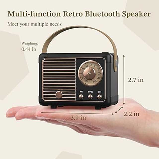 PRUNUS J-999 Mini Bluetooth Speaker with FM Radio