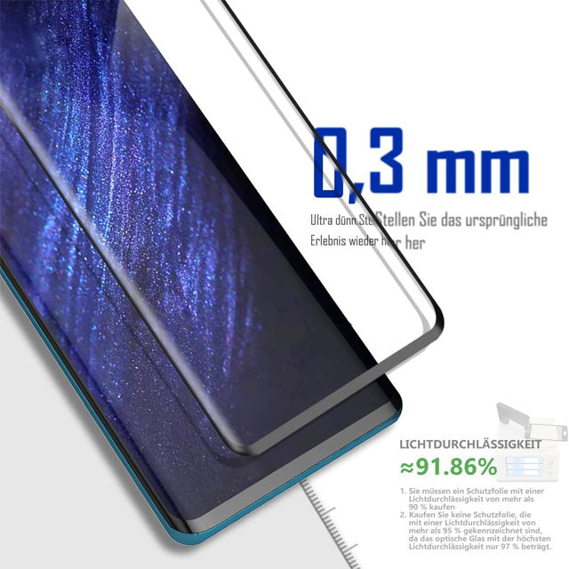 Pack of 2 Premium 3D Full Coverage Tempered Glass Screen Protectors – 9H Hardness, Anti-Scratch HD Clear Film