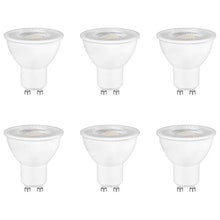 Pack of 6 GU10 LED Light Bulbs – Natural White 4000K, 5W, 500 Lumens with 120° Beam Angle, MR16 230V Reflector Lamp, Replaces 50W Halogen, Non-Dimmable