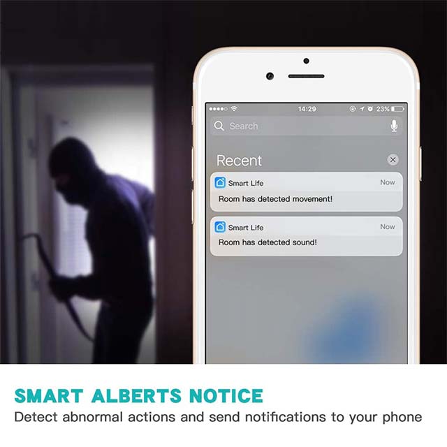 Panamalar Wireless IP Home Camera – Smart 1080P WiFi Indoor Monitor with Alexa, Wide Angle, Two-Way Audio & Motion Detection for Baby, Elderly, and Pet Security