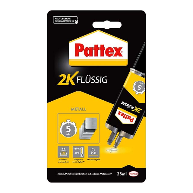 Pattex Kraft-Mix 2-Component Epoxy Glue 35g – High-Strength Metal-Based Resin for Bonding Metals & More
