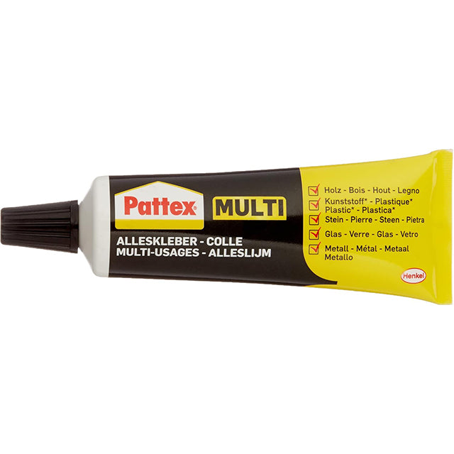 Pattex 1345747 Multi General Purpose Glue – 50g Durable Black/Yellow Adhesive for Home & Office Repairs
