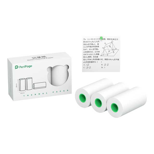 PeriPage 56x30mm (2-Inch) Thermal Paper Roll – Compatible with A6, A6 HD, A8, A9s MAX, A40 & More | 10-Year Durable Note Thermal Paper for 2-Inch Printers