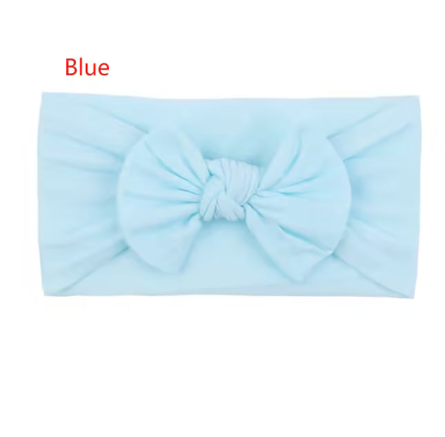 Candy Colors Baby Bowknot Hairband Broadside Elastic Headband for Kids Girls | Boutique Turban Hair Accessories
