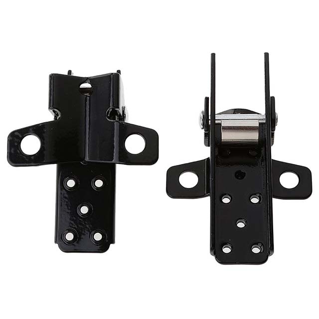 PopEye Retro 25mm-30mm Folding Custom Motorcycle & Bike Frame Foot Pegs – Black Metal Pedals