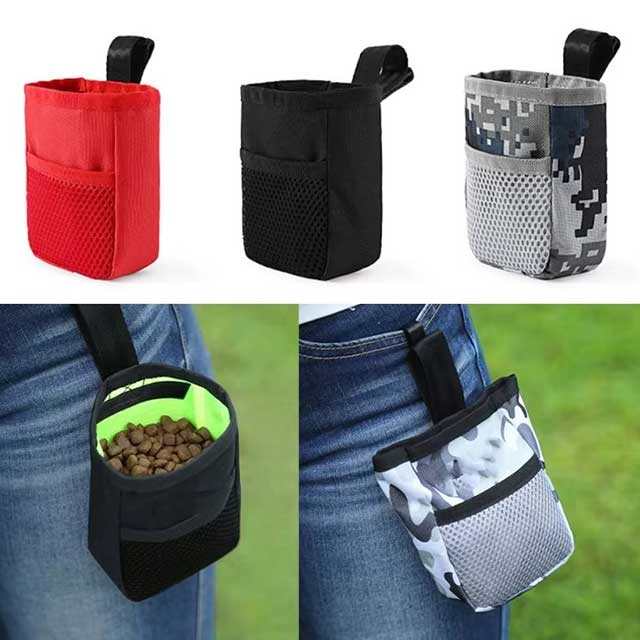 Portable Dog Training Treat Bag – Oxford Fabric Waist Pouch for Pet Snacks, Outdoor Walking & Training