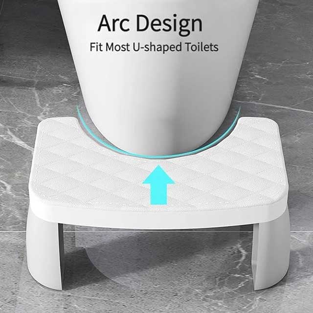 Portable Toilet Squat Stool – Non-Slip Removable Bathroom Footrest for Adults | Home Toilet Seat Squatting Aid
