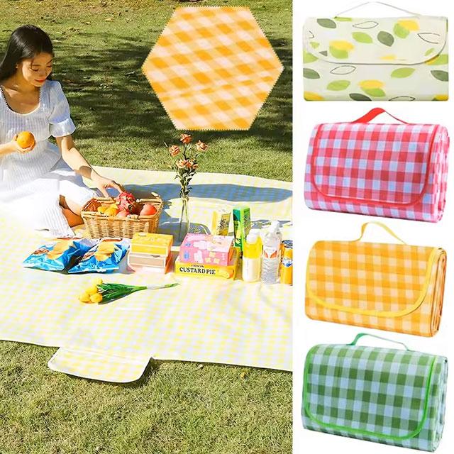 Portable Waterproof Camping Mat – Large, Moisture-Proof Picnic Blanket with Carry Bag for Hiking, Beach & Outdoor Activities