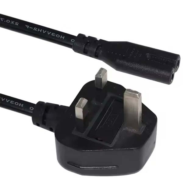 Premium AC Power Cable – Fig 8 Socket (C7) Mains Cord Lead with UK Plug