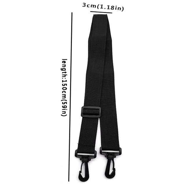 Premium Adjustable Polyester Diagonal Shoulder Strap – Durable Plastic Buckle for Shoulder Bags & Wallets