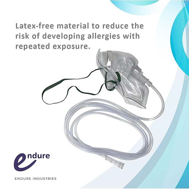 Premium Elongated Transparent Oxygen Mask – Clear Medical Oxygen Therapy & Comfort Solution