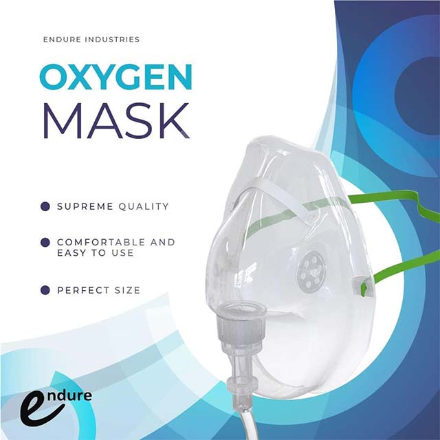 Premium Elongated Transparent Oxygen Mask – Clear Medical Oxygen Therapy & Comfort Solution