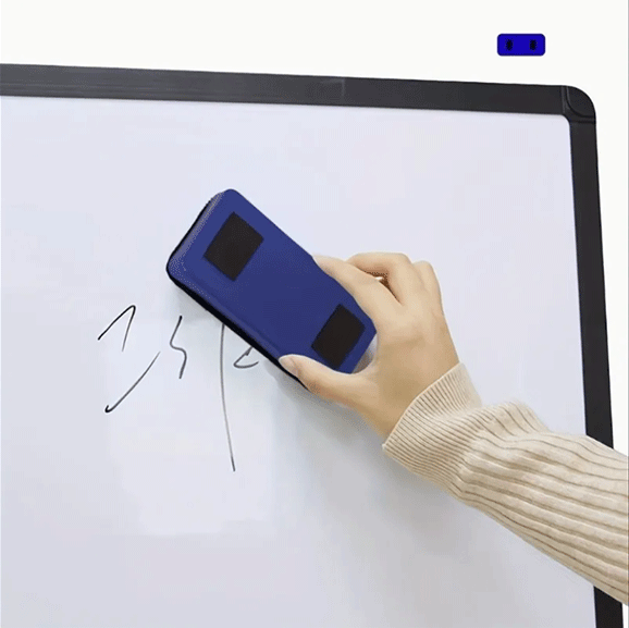 Premium Magnetic Whiteboard Eraser – Durable Flannelette Brush with Easy-Clean Plastic Design