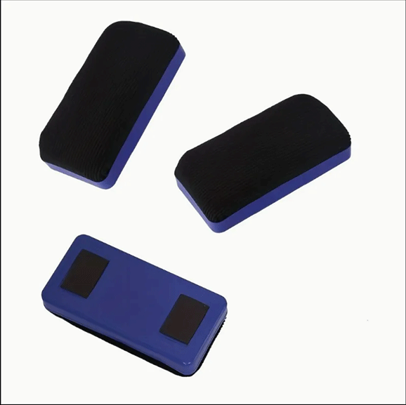 Premium Magnetic Whiteboard Eraser – Durable Flannelette Brush with Easy-Clean Plastic Design