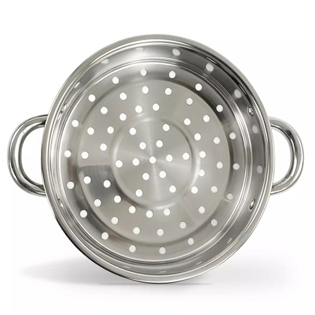 Premium Stainless Steel Steamer Cooker – Multipurpose Kitchen Steamer Pot for Dumplings, Vegetables & Meat with Glass Lid for Home Cooking