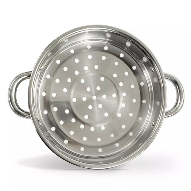 Premium Stainless Steel Steamer Cooker – Multipurpose Kitchen Steamer Pot for Dumplings, Vegetables & Meat with Glass Lid for Home Cooking