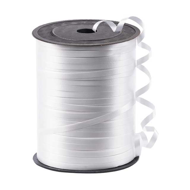 Premium White Ribbon for Crafts & Gift Wrapping – Versatile Ribbon for Balloons, Hair, Florist Arrangements & Christmas Decor