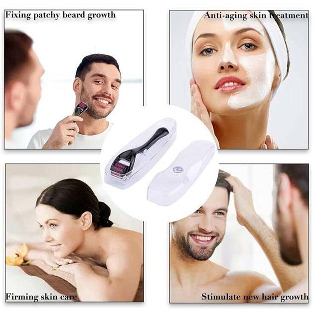 Professional 540 Micro Needle Derma Roller – Advanced Skin Rejuvenation, Anti-Aging & Hair Growth Device for Men & Women
