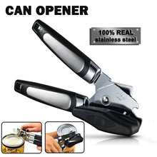 Ouvre-boîtes professionnel en acier inoxydable – Ouvre-boîtes latéral multifonctionnel et sécurisé – Gadget de cuisine pour ouvrir les boîtes de conserve et les bouteilles à bords lisses